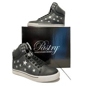 Pastry Women's Pop Tart Star Dance Sneaker Black/Silver Size 8 🔥NEW🔥PA193030